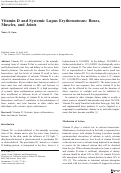 Cover page: Vitamin D and Systemic Lupus Erythematosus: Bones, Muscles, and Joints