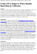 Cover page: Using GIS to improve water quality reporting in California