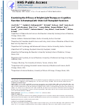 Cover page: Examining the Efficacy of Bright Light Therapy on Cognitive Function in Hematopoietic Stem Cell Transplant Survivors