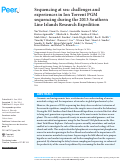 Cover page: Sequencing at sea: challenges and experiences in Ion Torrent PGM sequencing during the 2013 Southern Line Islands Research Expedition