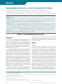 Cover page: Changing hygiene behaviours: a cluster-randomized trial, Ethiopia.