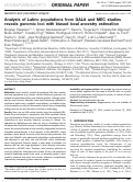 Cover page: Analysis of Latino populations from GALA and MEC studies reveals genomic loci with biased local ancestry estimation