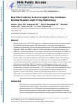 Cover page: Real-Time Prediction for Burn Length of Stay Via Median Residual Hospital Length of Stay Methodology.