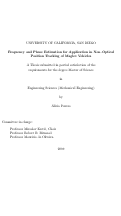 Cover page: Frequency and phase estimation for application in non- optical position tracking of Maglev vehicles