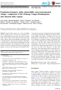 Cover page: Population dynamics, delta vulnerability and environmental change: comparison of the Mekong, Ganges–Brahmaputra and Amazon delta regions