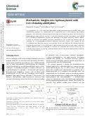 Cover page: Mechanistic insights into hydroacylation with non-chelating aldehydes