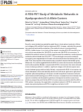 Cover page: A FDG-PET Study of Metabolic Networks in Apolipoprotein E ε4 Allele Carriers