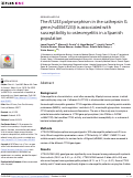 Cover page: The N125S polymorphism in the cathepsin G gene (rs45567233) is associated with susceptibility to osteomyelitis in a Spanish population