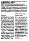 Cover page: Toxicity of compound 1080 to magpies and the relationship of dose rates to residues recovered