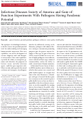 Cover page: Infectious Diseases Society of America and Gain-of-Function Experiments With Pathogens Having Pandemic Potential