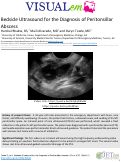 Cover page: Bedside Ultrasound for the Diagnosis of Peritonsillar Abscess