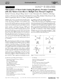 Cover page: Nitrosylation of Nitric‐Oxide‐Sensing Regulatory Proteins Containing [4Fe‐4S] Clusters Gives Rise to Multiple Iron–Nitrosyl Complexes