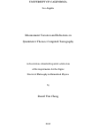 Cover page: Measurement Variation and Robustness in Quantitative Thoracic Computed Tomography