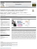 Cover page: Distribution and source analysis of heavy metal pollutants in sediments of a rapid developing urban river system