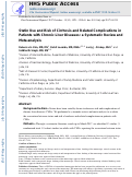 Cover page: Statin Use and Risk of Cirrhosis and Related Complications in Patients With Chronic Liver Diseases: A Systematic Review and Meta-analysis