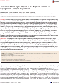 Cover page: Arenavirus Stable Signal Peptide Is the Keystone Subunit for Glycoprotein Complex Organization