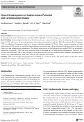 Cover page: Clonal Hematopoiesis of Indeterminate Potential and Cardiovascular Disease.