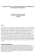 Cover page: Homeland Security vs. the Madisonian Impulse: State Building and Anti-Statism after September 11