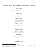 Cover page: Networks, Space, and Residents' Perception of Cohesion