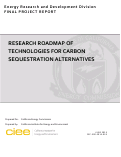 Cover page: Research Roadmap of Technologies for Carbon Sequestration Alternatives