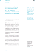 Cover page: Non-invasive prenatal testing of beta-hemoglobinopathies using next generation sequencing, in-silico sequence size selection, and haplotyping