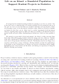 Cover page: Life on an Island: a Simulated Population to Support Student Projects in Statistics