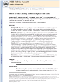 Cover page: Effects of EdU labeling on mesenchymal stem cells