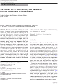 Cover page: “It Must Be Me”: Ethnic Diversity and Attributions for Peer Victimization in Middle School