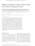 Cover page: Digital zooplankton image analysis using the ZooScan integrated system