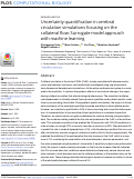 Cover page: Uncertainty quantification in cerebral circulation simulations focusing on the collateral flow: Surrogate model approach with machine learning.