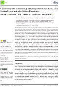 Cover page: Cytotoxicity and Genotoxicity of Epoxy Resin-Based Root Canal Sealers before and after Setting Procedures.