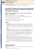 Cover page: Associations of N-terminal pro–B-type natriuretic peptide with kidney function decline in persons without clinical heart failure in the Heart and Soul Study