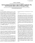 Cover page: Spectrum of IgA Glomerular Disease in Light of the MEST-C Classification: Why Clinical Presentation Matters as Much as Pathological Findings