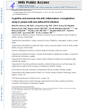 Cover page: Cognitive and Neuronal Link With Inflammation: A Longitudinal Study in People With and Without HIV Infection.