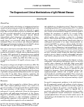 Cover page: The Diagnosis and Clinical Manifestations of IgG4-Related Disease