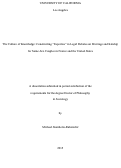 Cover page: The Culture of Knowledge: Constructing “Expertise” in Legal Debates on Marriage and Kinship for Same-Sex Couples in France and the United States