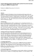 Cover page: Technical Background for Default Values used for Forced Air Systems in Proposed ASHRAE Standard 152P