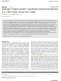 Cover page: Androgen receptor variant 7 exacerbates hepatocarcinogenesis in a c-MYC-driven mouse HCC model.