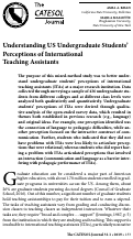 Cover page: Understanding US Undergraduate Students’ Perceptions of International Teaching Assistants