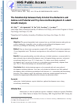 Cover page: The Relationship between Early Alcohol Use Behaviors and Adolescent Pubertal and Psychosocial Development: A Latent Growth Analysis