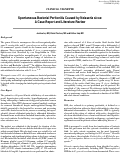 Cover page: Spontaneous Bacterial Peritonitis Caused by Neisseria sicca: A Case Report and Literature Review