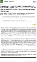 Cover page: Evaluation of PERSIANN-CDR Constructed Using GPCP V2.2 and V2.3 and A Comparison with TRMM 3B42 V7 and CPC Unified Gauge-Based Analysis in Global Scale