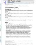 Cover page: Stem Cell Metabolism and Diet