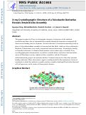 Cover page: X‑ray Crystallographic Structure of a Teixobactin Derivative Reveals Amyloid-like Assembly