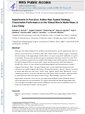 Cover page: Impairments in precision, rather than spatial strategy, characterize performance on the virtual Morris Water Maze: A case study