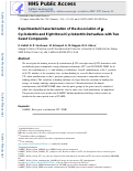 Cover page: Experimental characterization of the association of β-cyclodextrin and eight novel cyclodextrin derivatives with two guest compounds