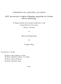 Cover page: GPU acceleration of optical mapping algorithm for cardiac electro-physiology