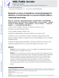 Cover page: Diagnostic accuracy of smartphone corneal photography for detection of corneal opacities in a resource-limited setting: a community-based study.