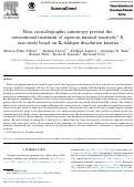 Cover page: Does crystallographic anisotropy prevent the conventional treatment of aqueous mineral reactivity? A case study based on K-feldspar dissolution kinetics