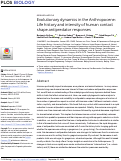 Cover page: Evolutionary dynamics in the Anthropocene: Life history and intensity of human contact shape antipredator responses